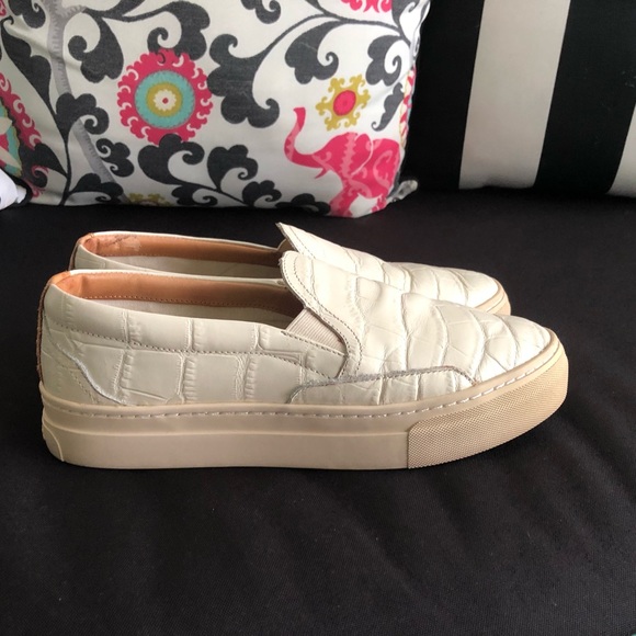 SOLUDOS Bondi Bone Embossed Croc Platform Slip On Sneaker 9 - Picture 7 of 14